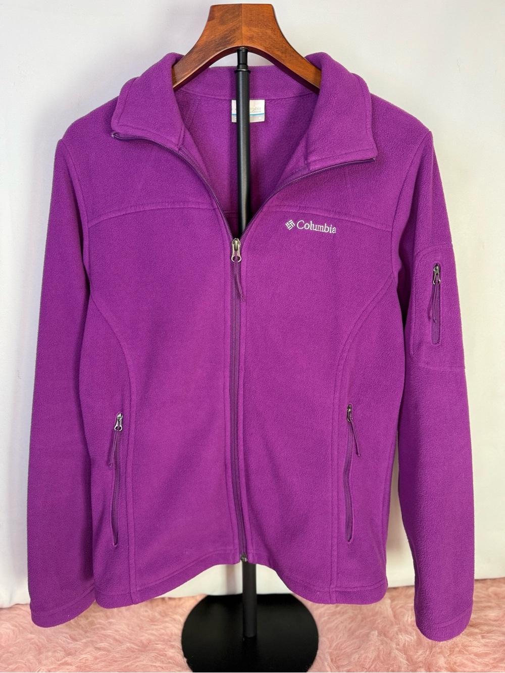 Columbia - NWOT Women's Purple Full-Zip Fleece Jacket - Size M